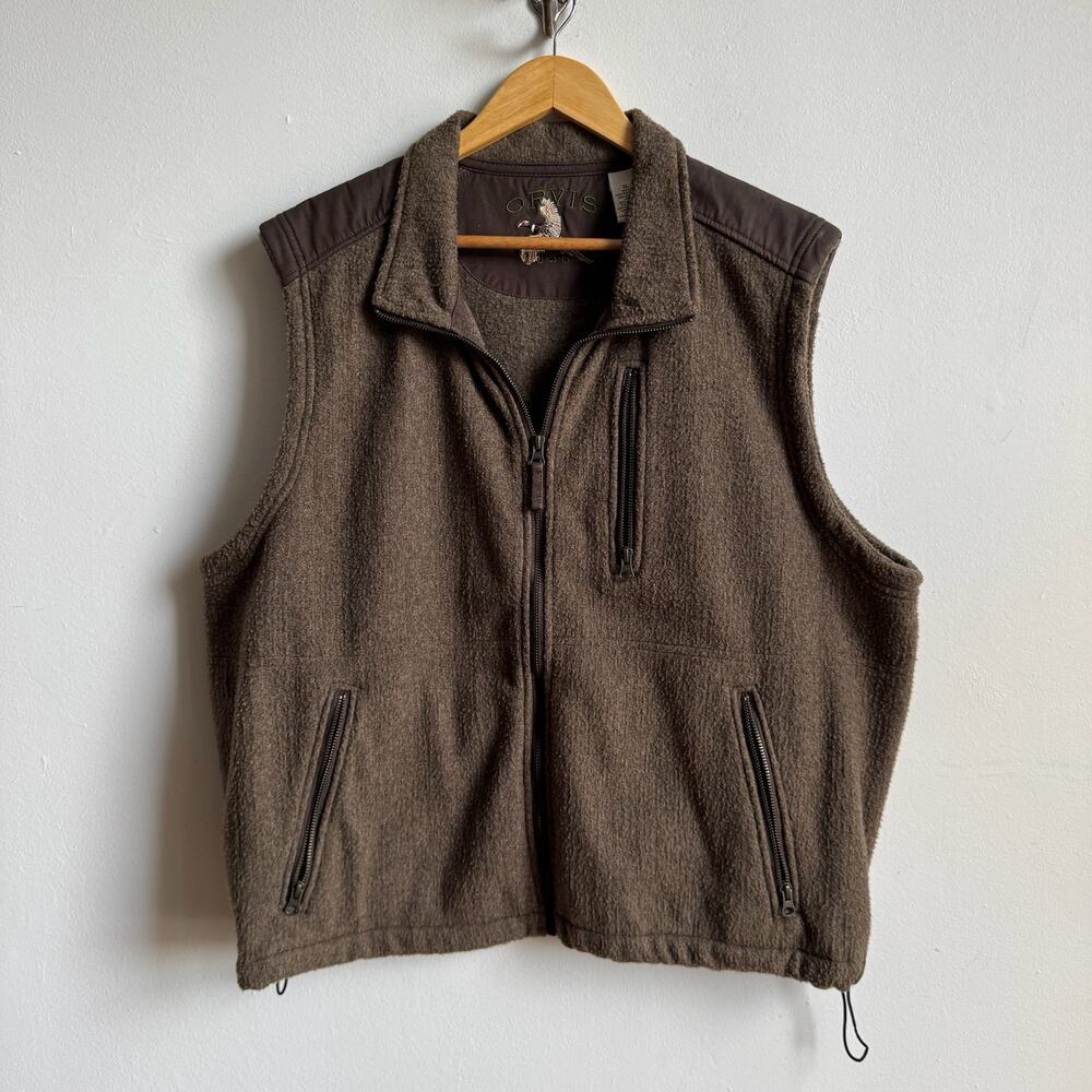 Vintage ORVIS Men's Fleece Sportsman's Vest